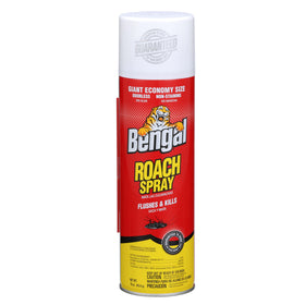 Bengal Roach Spray in a dry, odorless formula for clean application.