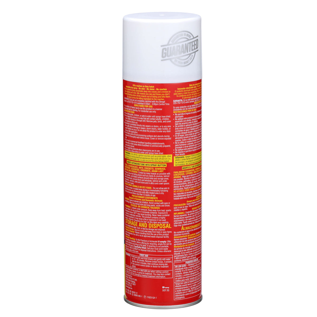 Bengal Roach Spray uses permethrin for strong insect control.