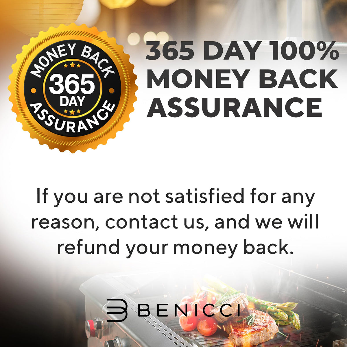 Benicci reading-use grill light supports nighttime reading and nearby tasks.