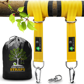 Benicci Safe Tree Swing straps enable easy, secure 10ft installation.