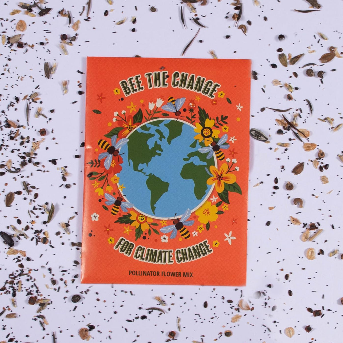 Bentley Seed Co. earth-day-graphic-packets draw attention to environmental stewardship.