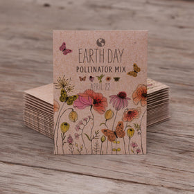 Bentley Seed Co Earth Day message-back panel ready for personalization
