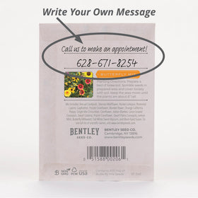 Bentley Seed Co indoor-outdoor garden setup with butterfly mix seeds.