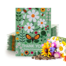 Bentley Seed Co. Thank You Packet wildflower mix for pollinator-friendly garden color.