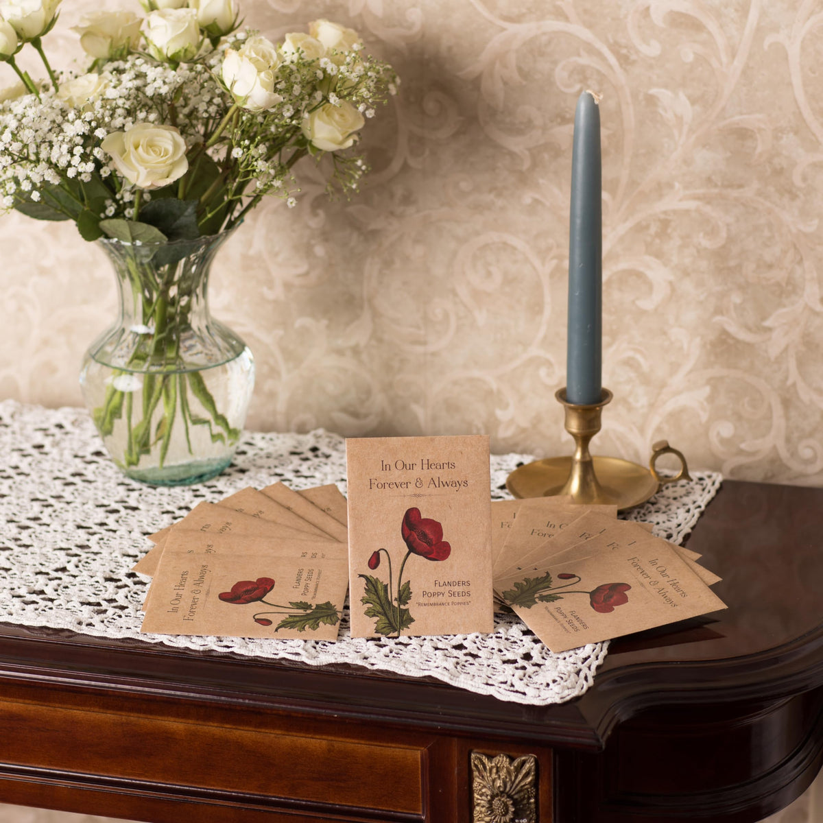 Bentley Seed Co vintage poppy design evokes timeless remembrance