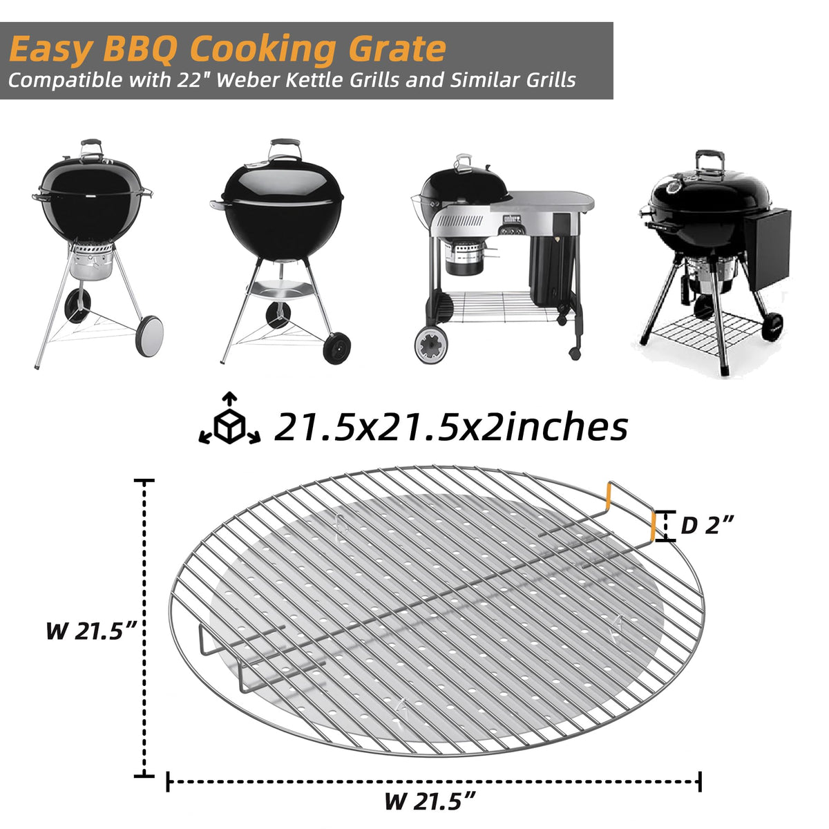 Benzoyl grate supports searing, slow-smoking, and rotisserie setups.