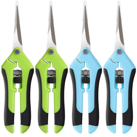BEoffer pruning shears in hand for precise cuts on delicate stems.