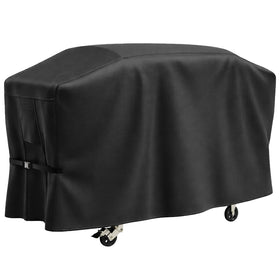 BEOTBRMI grill cover fits 28-inch Blackstone griddle with hood for outdoor protection.