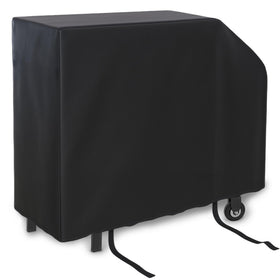 BEOTBRMI grill cover on Blackstone 28-inch, front view protects from sun and rain