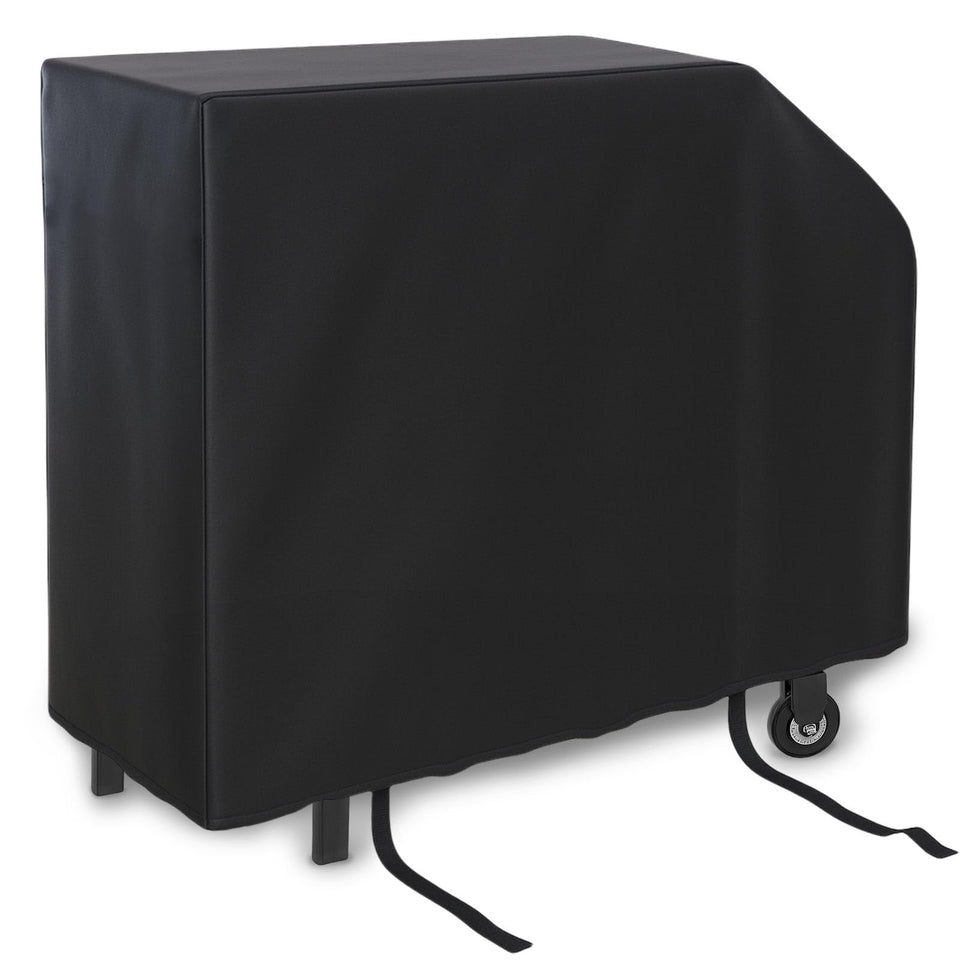 BEOTBRMI grill cover on Blackstone 28-inch, front view protects from sun and rain