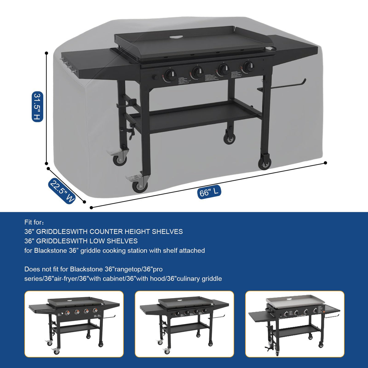 BEOTBRMI cover demonstrates waterproof vinyl coating protecting the grill.