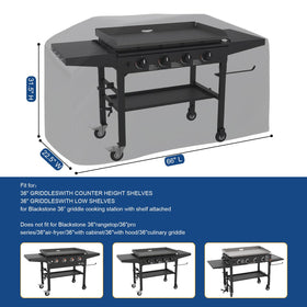 BEOTBRMI cover demonstrates waterproof vinyl coating protecting the grill.