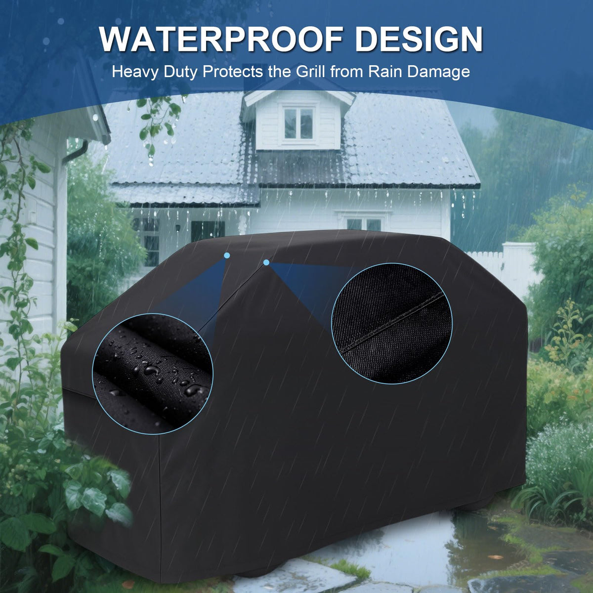 BEOTBRMI wind-resistant straps keep the cover in place during storms.
