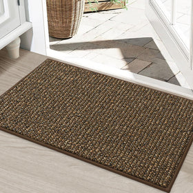 BEQHAUSE Dirt Trapper front door mat 24x36 scrapes dirt to keep floors clean