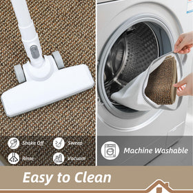 BEQHAUSE Dirt Trapper Door Mat low-profile design avoids door snagging.