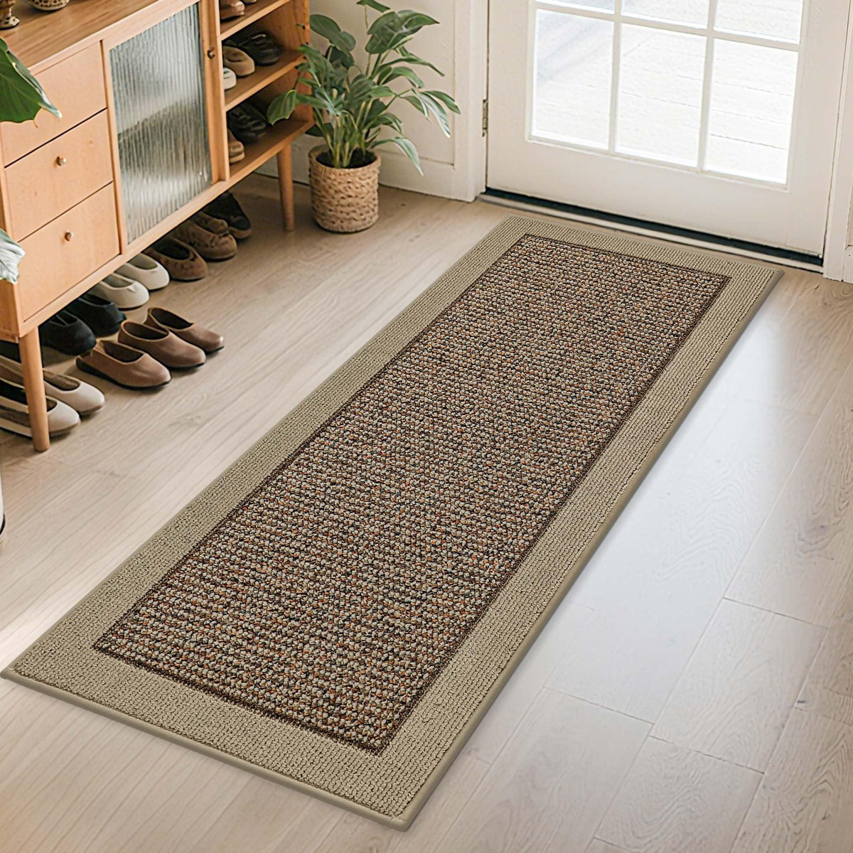 BEQHAUSE door mat front door shows durable 24x60 protection against dirt