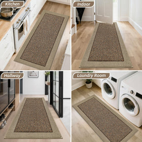 BEQHAUSE door mat low-profile design fits under most doors