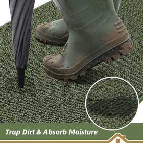 BEQHAUSE Dirt Trapper back door mat ready for seasonal weather