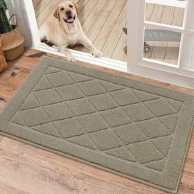 BEQHAUSE Dirt Trapper Door Mat 20x32 absorbs moisture and traps dirt for clean entryways