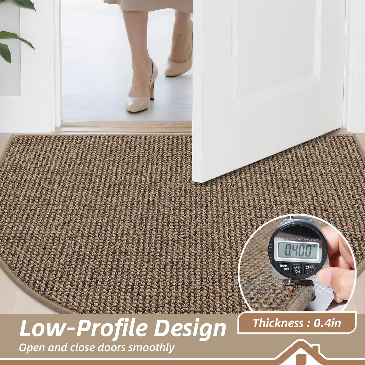 BEQHAUSE Dirt Trapper mat at entryways for front or back doors
