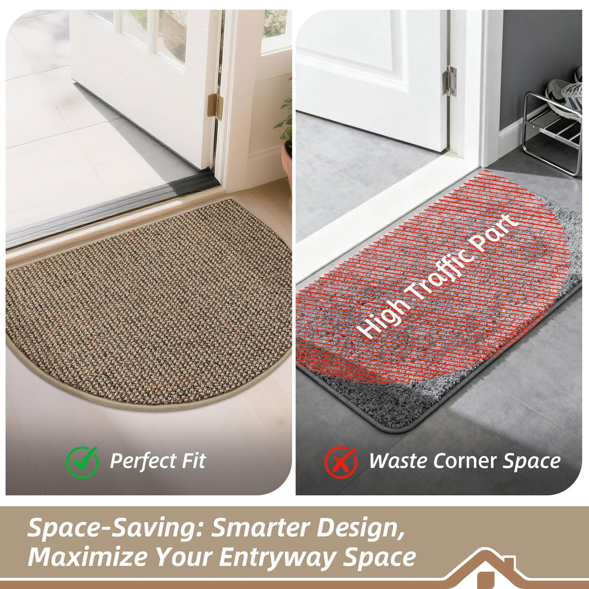 BEQHAUSE Dirt Trapper mat is washable for easy maintenance