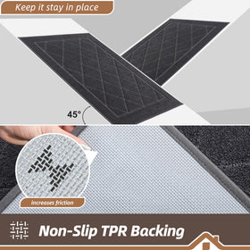 BEQHAUSE Dirt Trapper Door Mat moisture absorption reduces damp floors