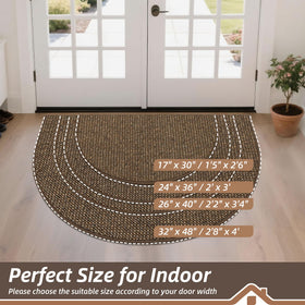 BEQHAUSE indoor doormat with non slip backing shown for secure placement on dry floors