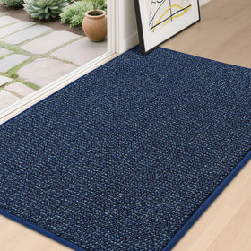 BEQHAUSE Dirt Trapper blue front-view mat keeps entry clean