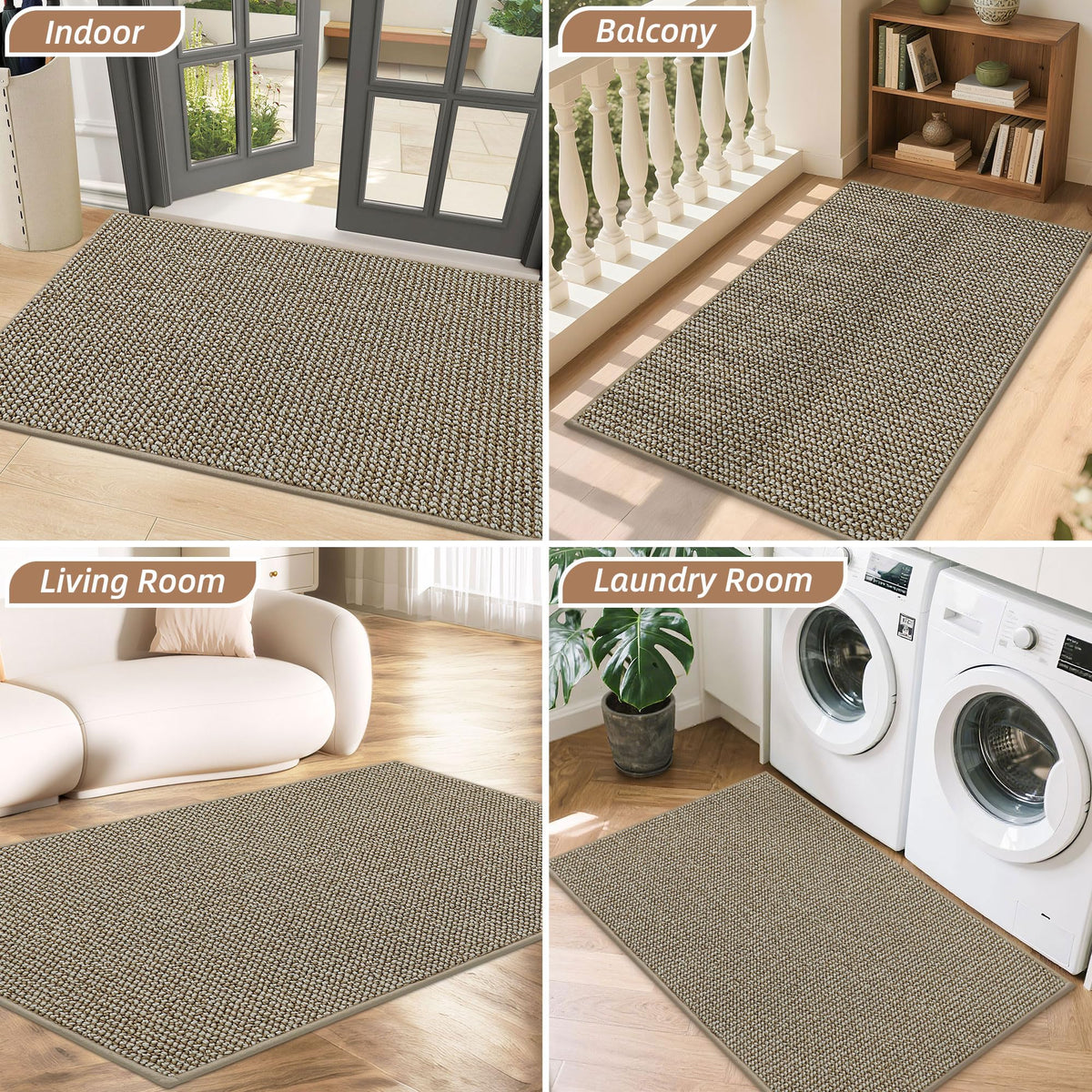BEQHAUSE Dirt Trapper mat color variation under different lighting