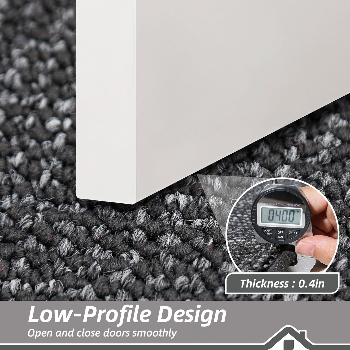 BEQHAUSE Dirt Trapper Door Mat is easy to clean with broom, vacuum, or rinse.