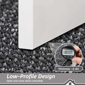 BEQHAUSE Dirt Trapper Door Mat is easy to clean with broom, vacuum, or rinse.