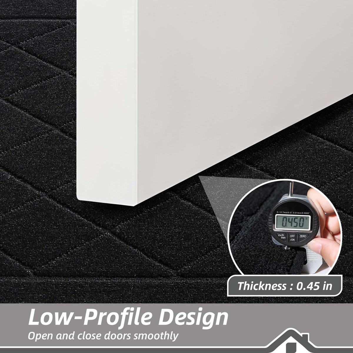 BEQHAUSE Dirt Trapper Door Mat easy-clean design withstands vacuuming.