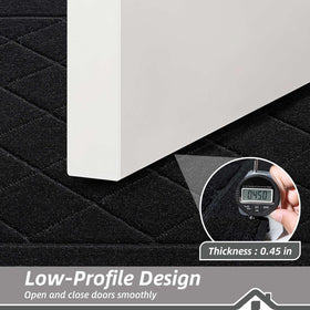 BEQHAUSE Dirt Trapper Door Mat easy-clean design withstands vacuuming.