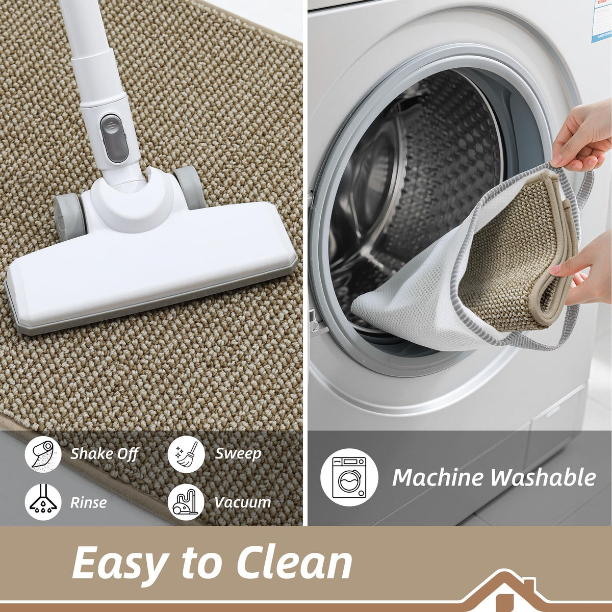 BEQHAUSE Dirt Trapper is easy to clean with vacuum or rinse.