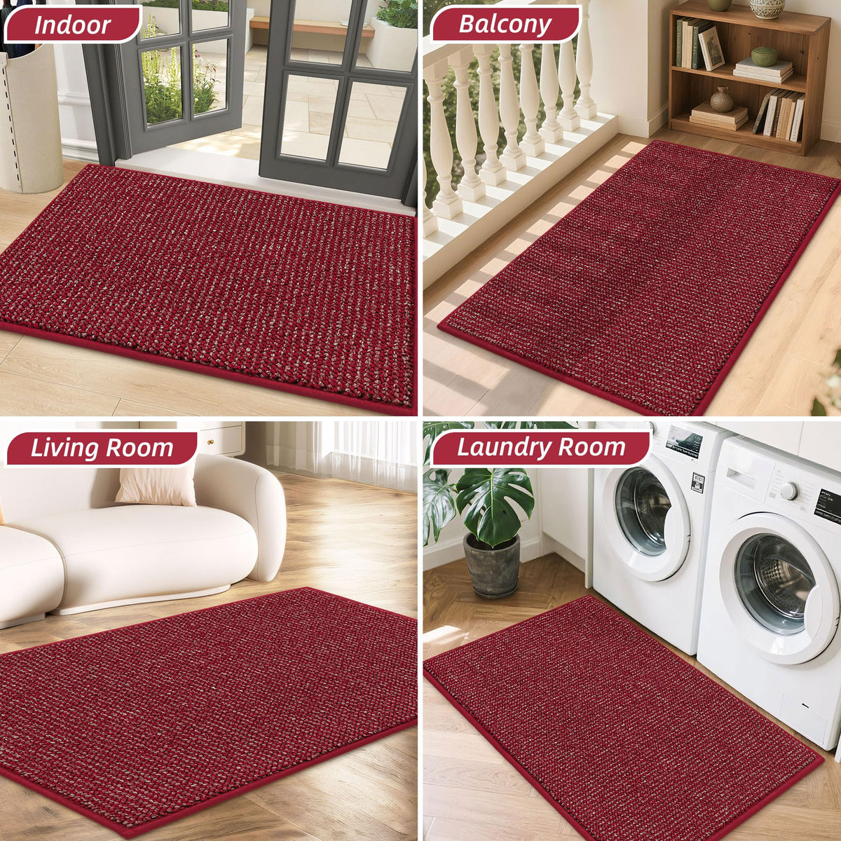 BEQHAUSE Dirt Trapper mat reinforced edges reduce curling over time.