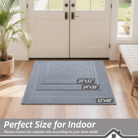 BEQHAUSE Dirt Trapper Door Mat entryway use highlighting rapid moisture absorption