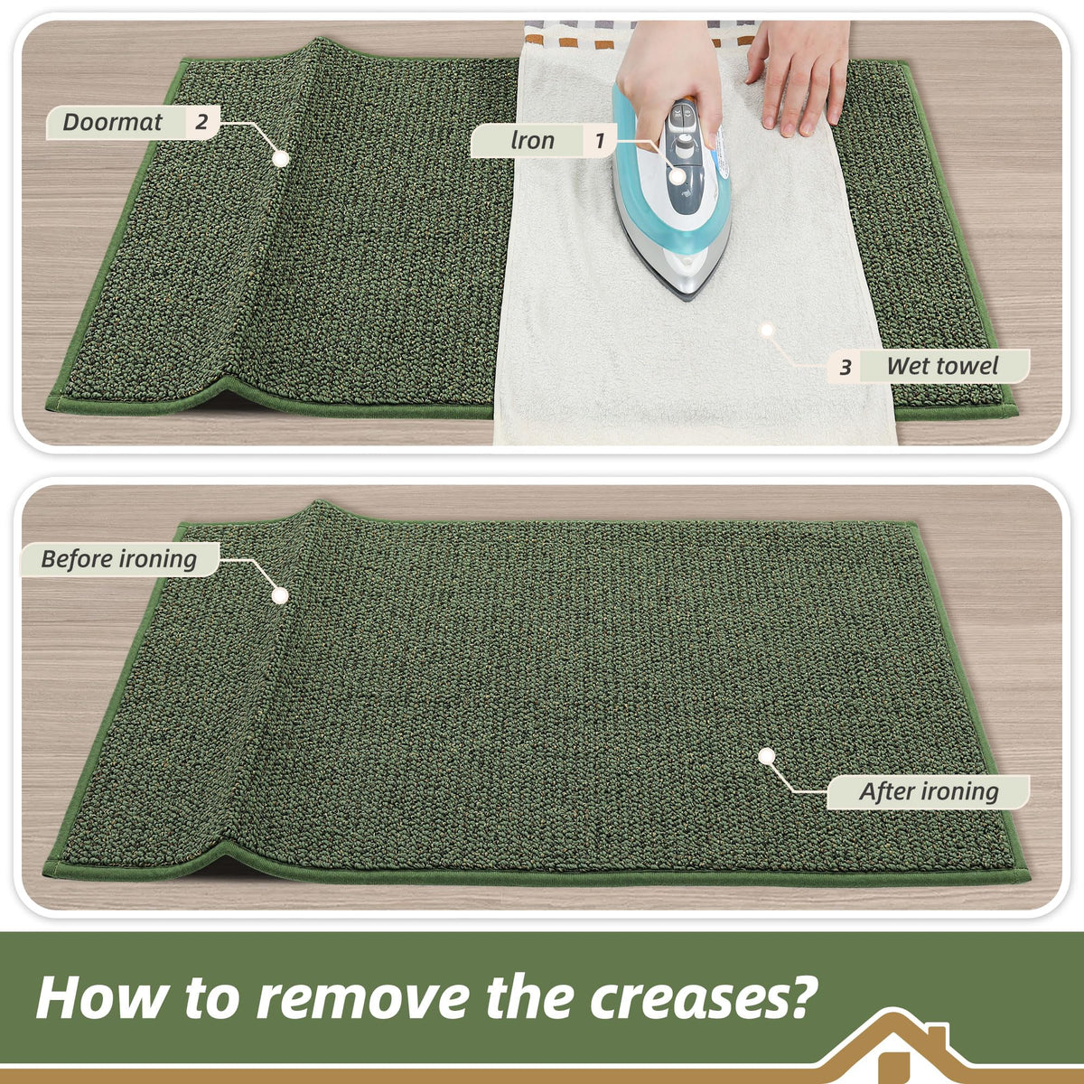 Perfect for front, back, or entryways with BEQHAUSE Dirt Trapper.