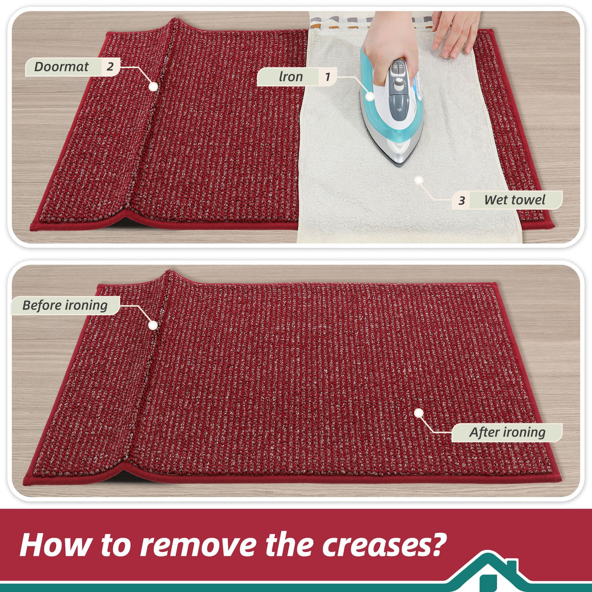 BEQHAUSE Dirt Trapper entryway placement fits front or back doors.