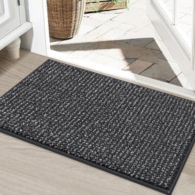 BEQHAUSE Dirt Trapper Door Mat at the front door removes dirt and helps keep floors dry.