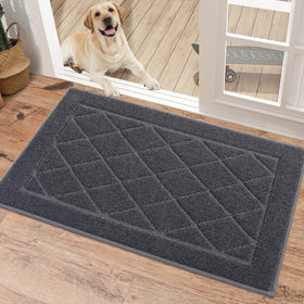 BEQHAUSE Dirt Trapper door mat at the front door captures dirt and moisture