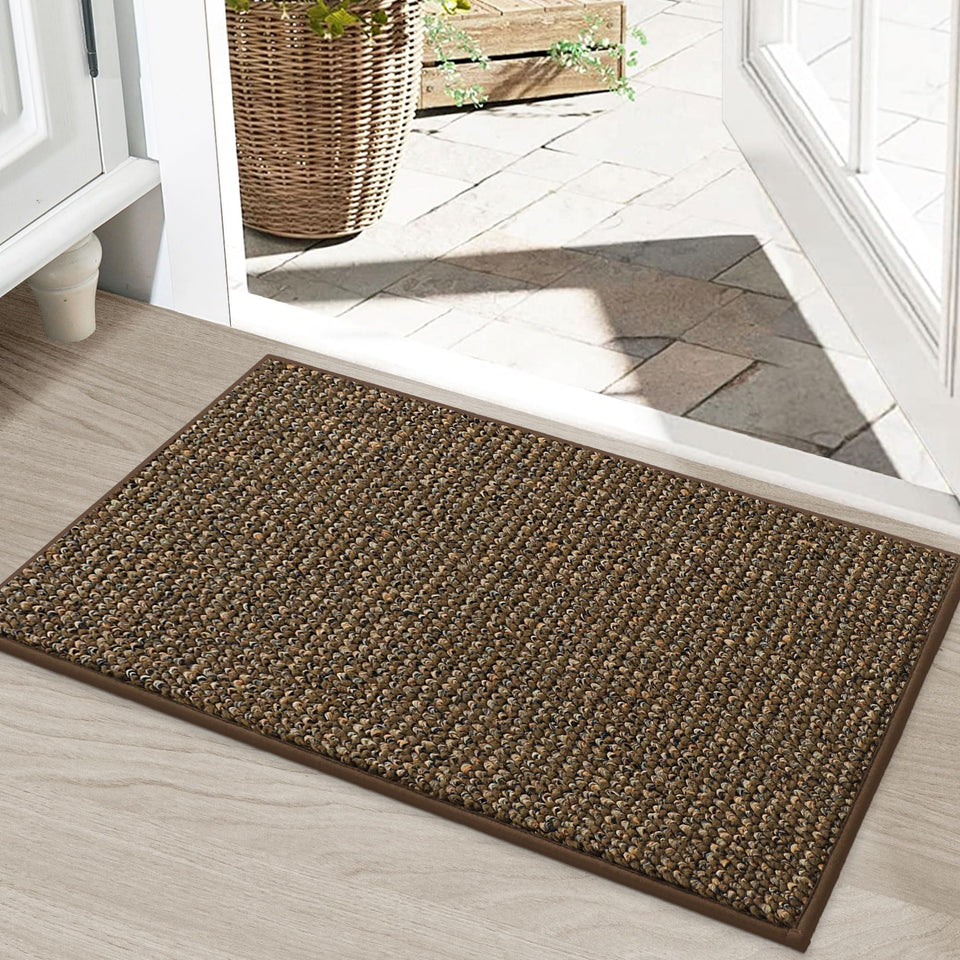BEQHAUSE Dirt Trapper Door Mat front view shows a low-profile entrance rug.