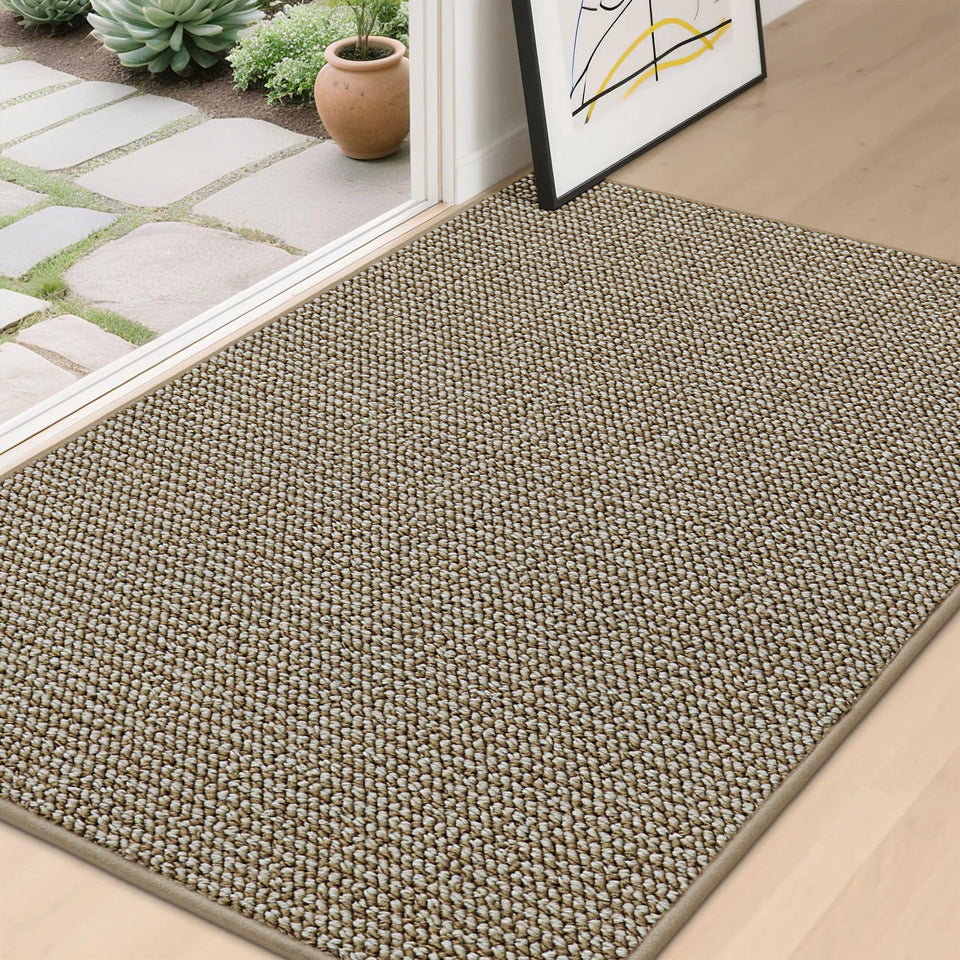 BEQHAUSE Dirt Trapper door mat front view traps dirt and keeps floors clean