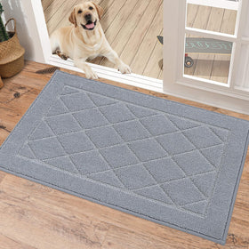 BEQHAUSE Dirt Trapper Door Mat front view showing dense, absorbent fibers
