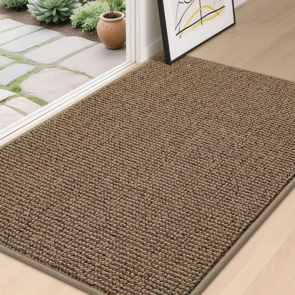 BEQHAUSE Dirt Trapper door mat front view with clean, low-profile design.