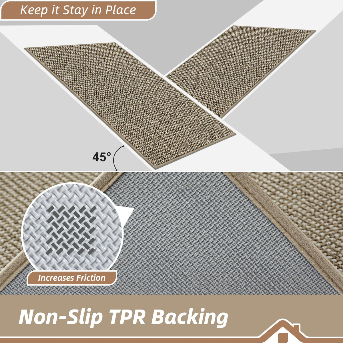 BEQHAUSE Dirt Trapper mat placed at indoor entry for controlled spills.