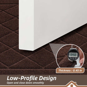BEQHAUSE mat with dense yarns absorbs moisture quickly to keep floors dry.