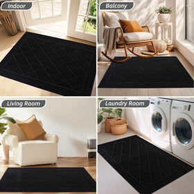 BEQHAUSE Dirt Trapper Door Mat pet-friendly mat for paws.