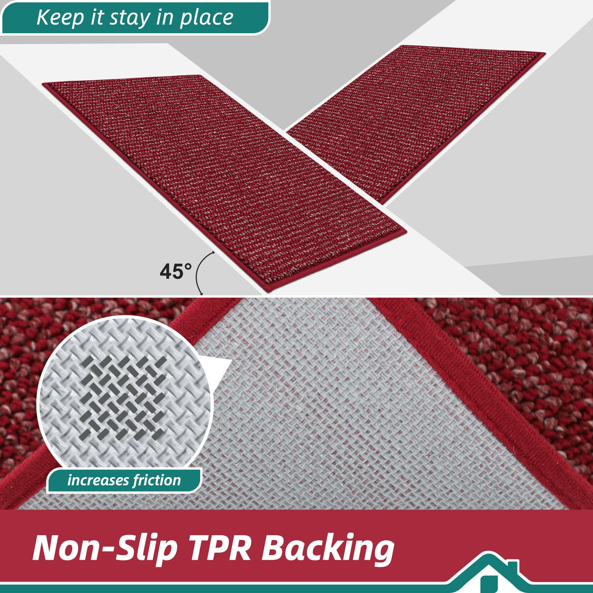 BEQHAUSE Dirt Trapper door mat weather-ready for rain, snow, mud.