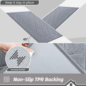 BEQHAUSE Dirt Trapper Door Mat stain-resistant surface easy to clean
