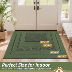 BEQHAUSE dirt-trapper mat with non-slip backing for a clean entry